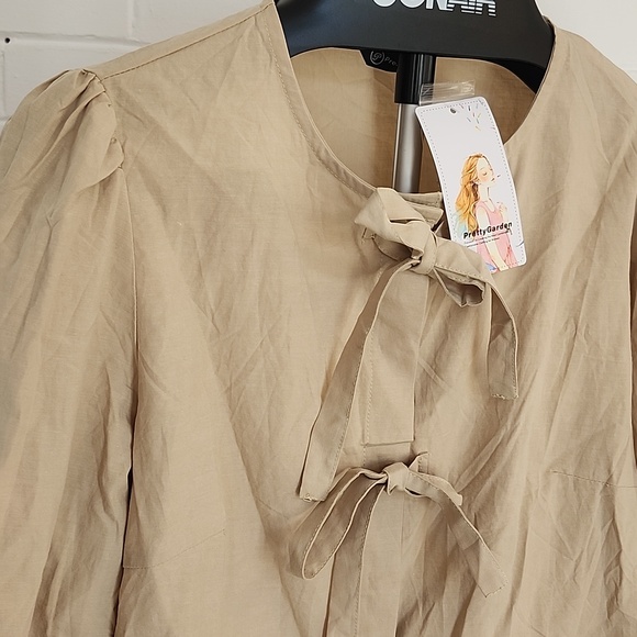 Tie-Front Top, Medium - Picture 2 of 8